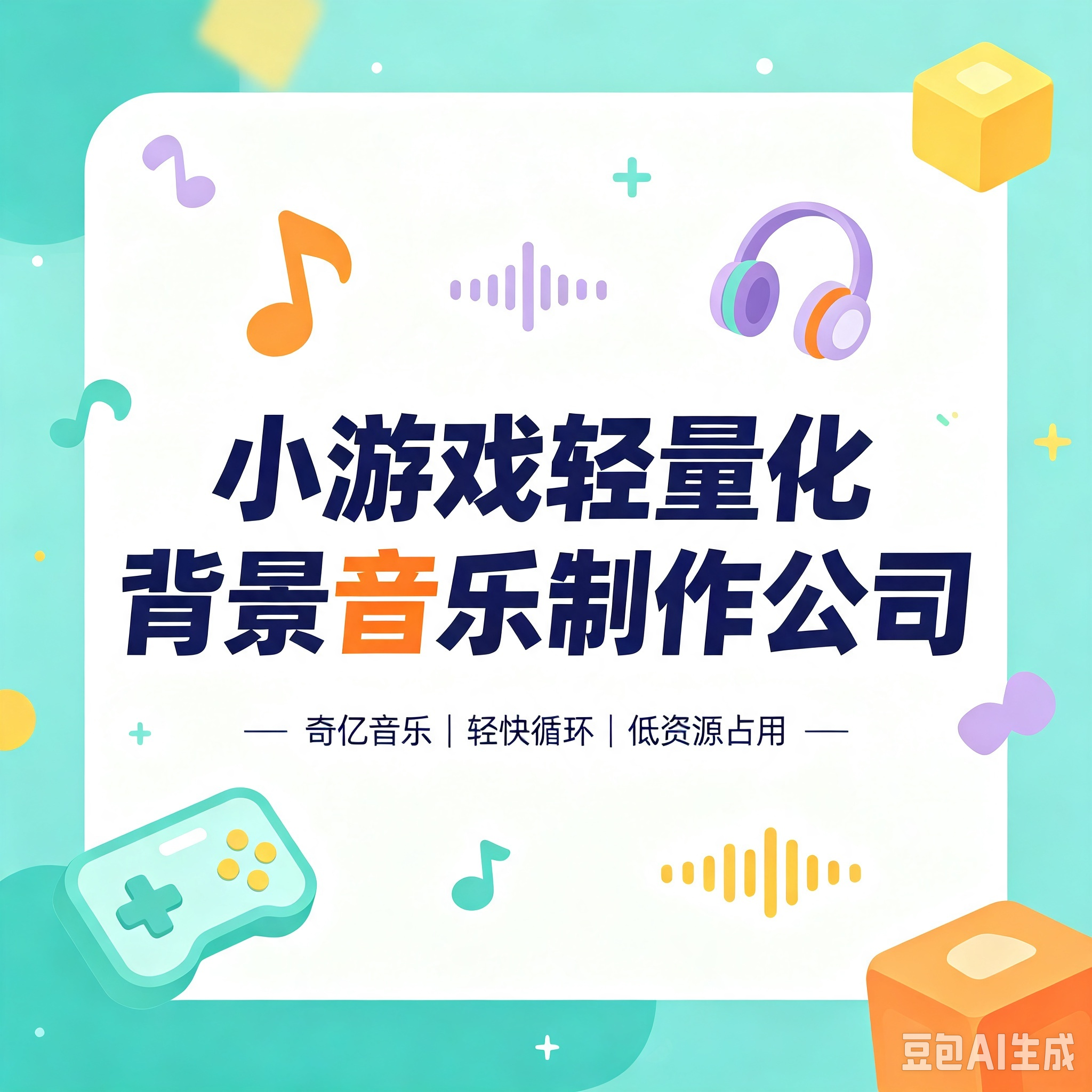 小游戏轻量化背景音乐制作公司