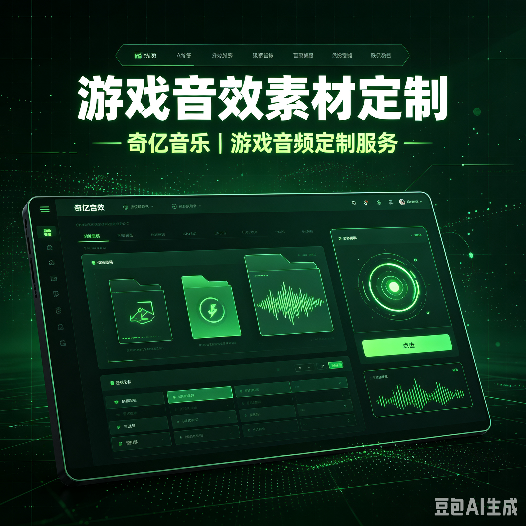 游戏音效素材定制