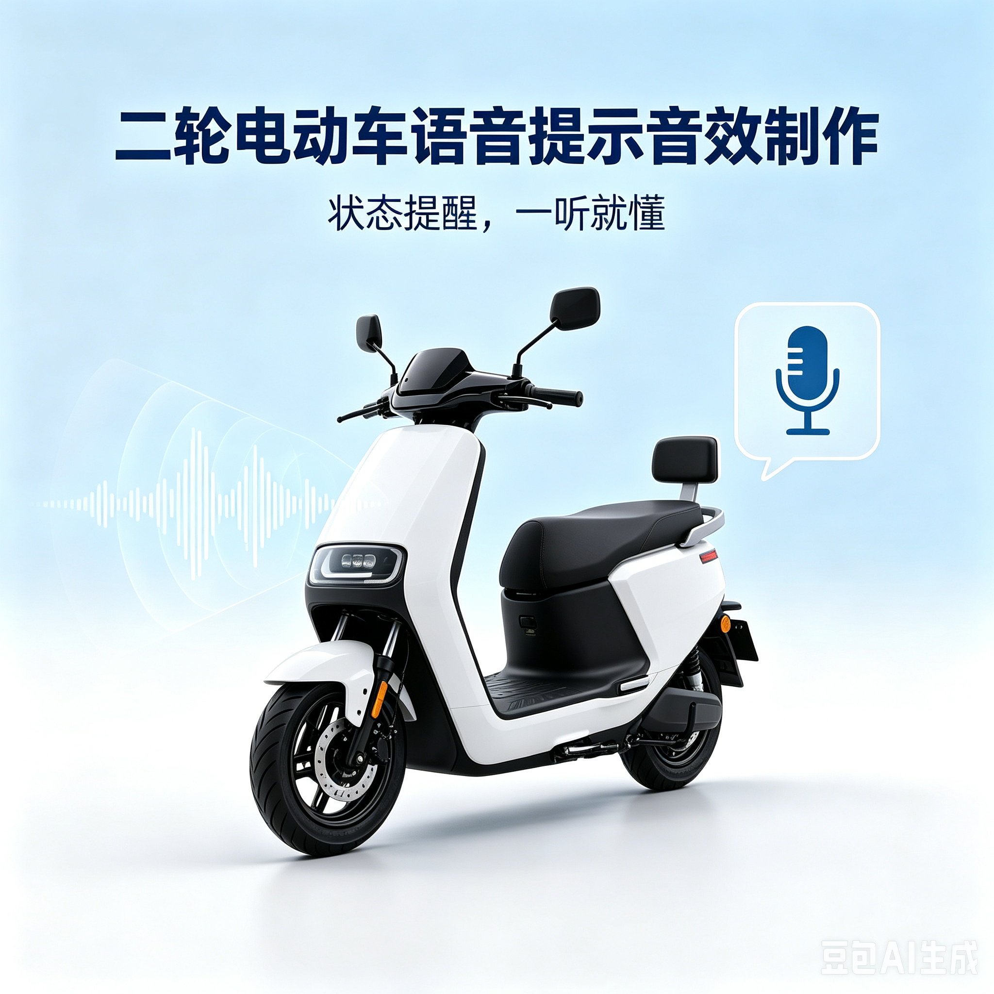 二轮电动车语音提示音效制作