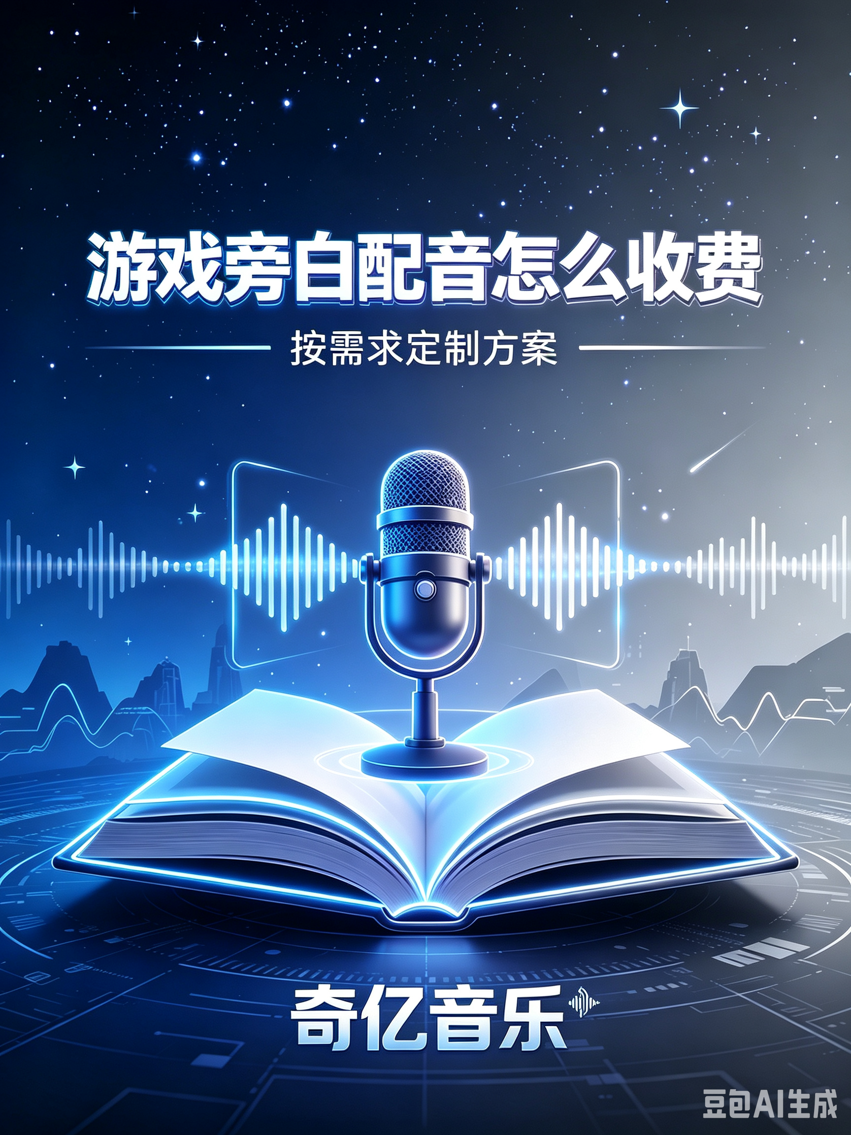 游戏旁白配音怎么收费