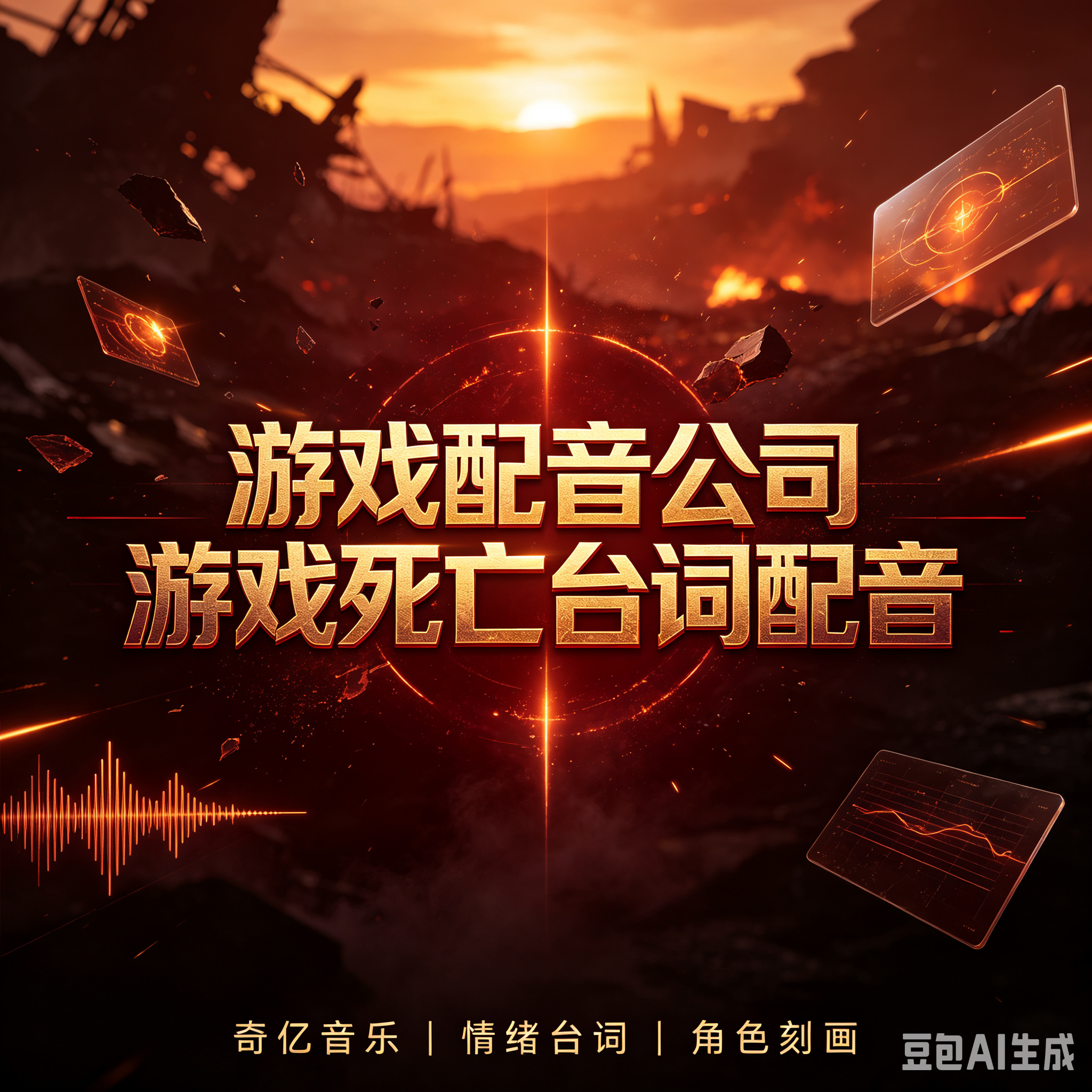游戏配音公司游戏死亡台词配音