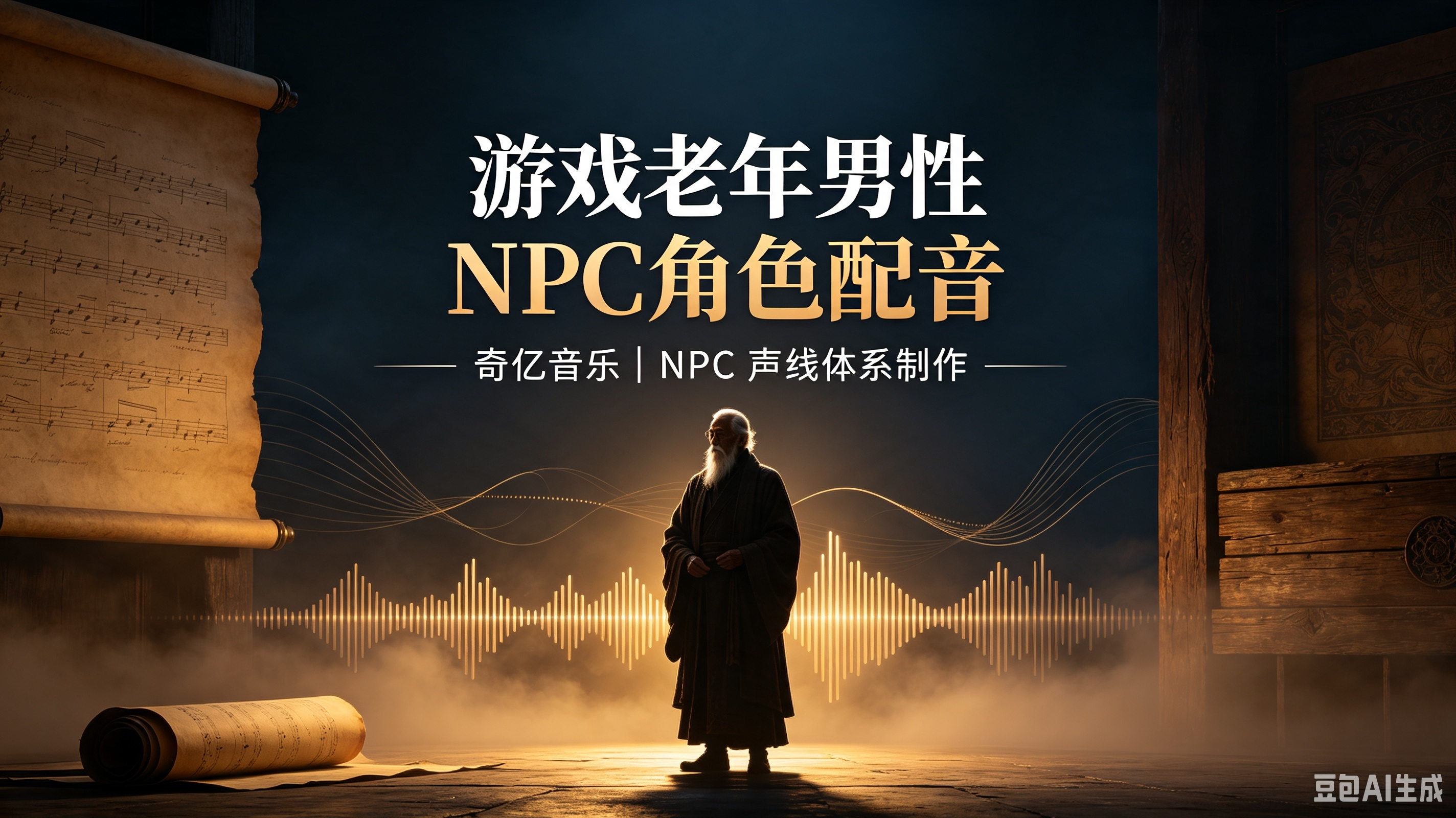 游戏老年男性 NPC 角色配音