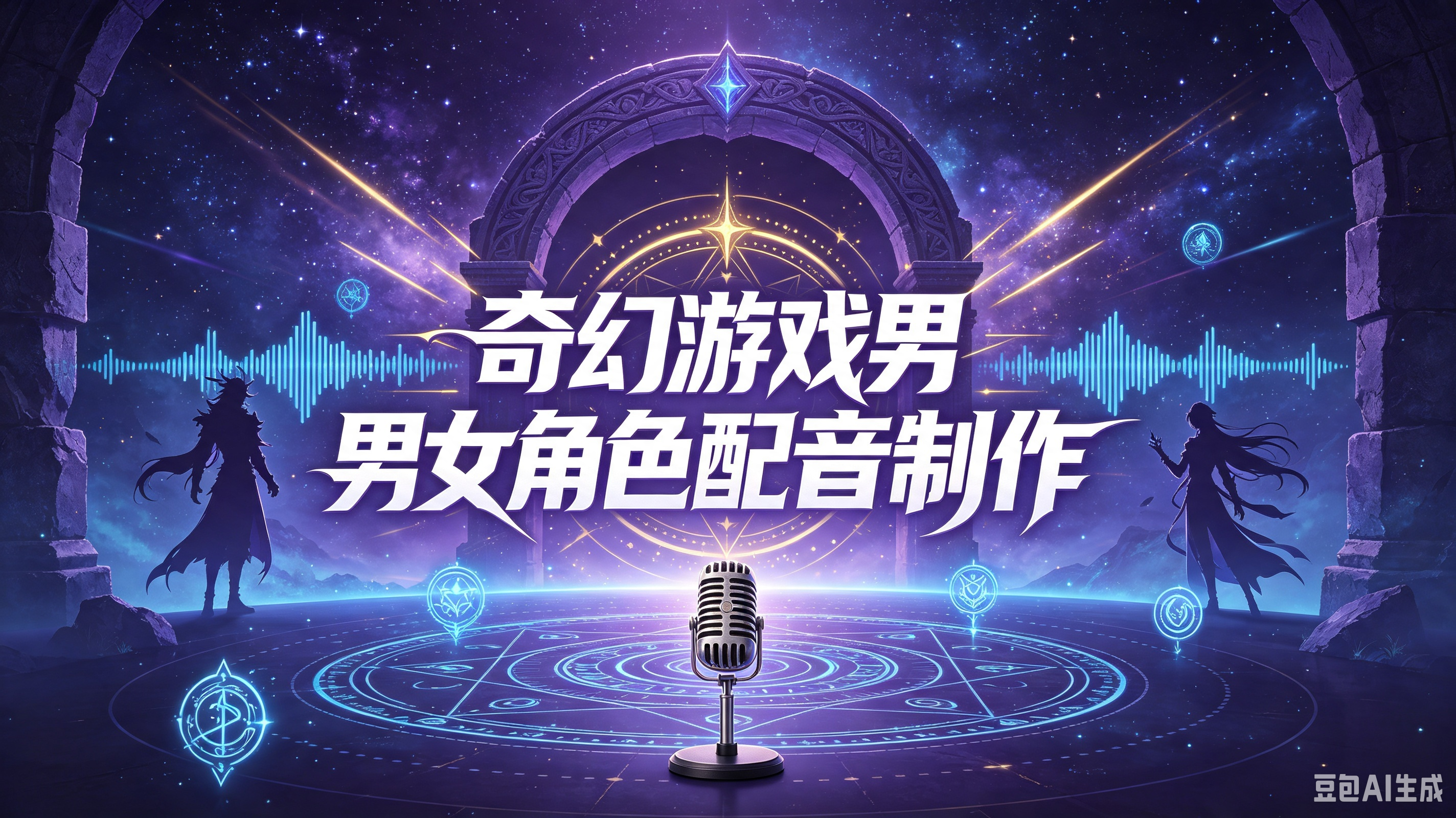 奇幻游戏男女角色配音制作