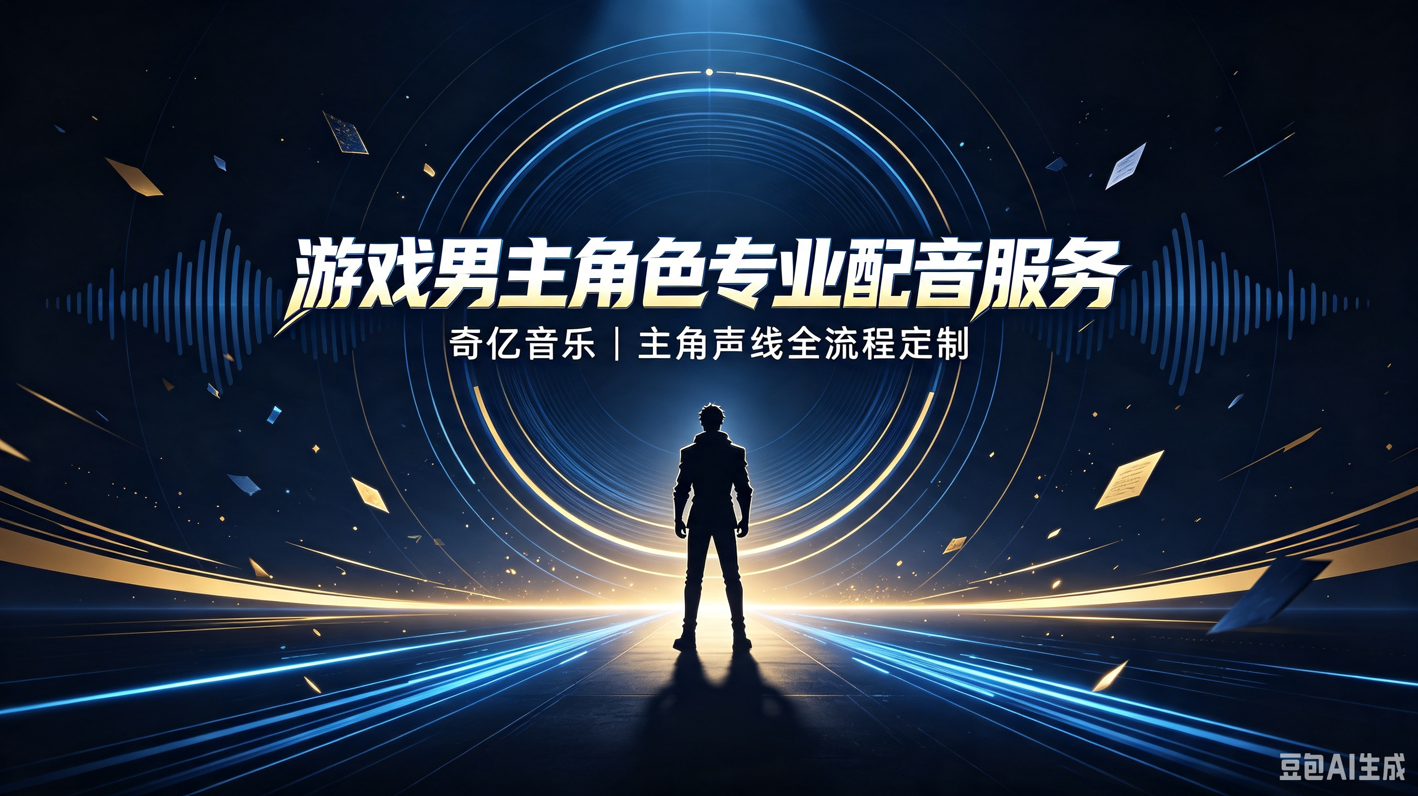 游戏男主角色专业配音服务