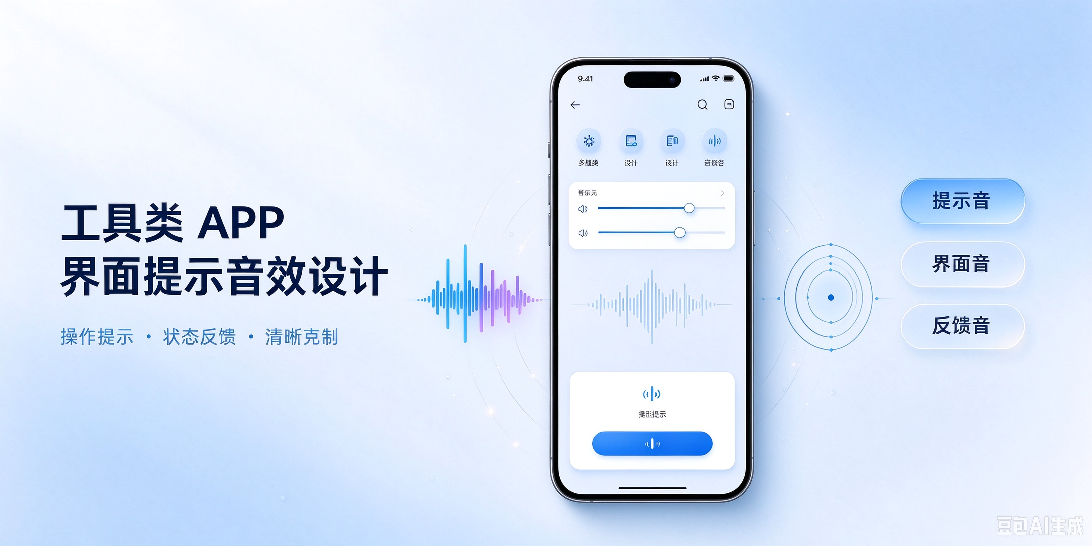 工具类 APP 界面提示音效设计
