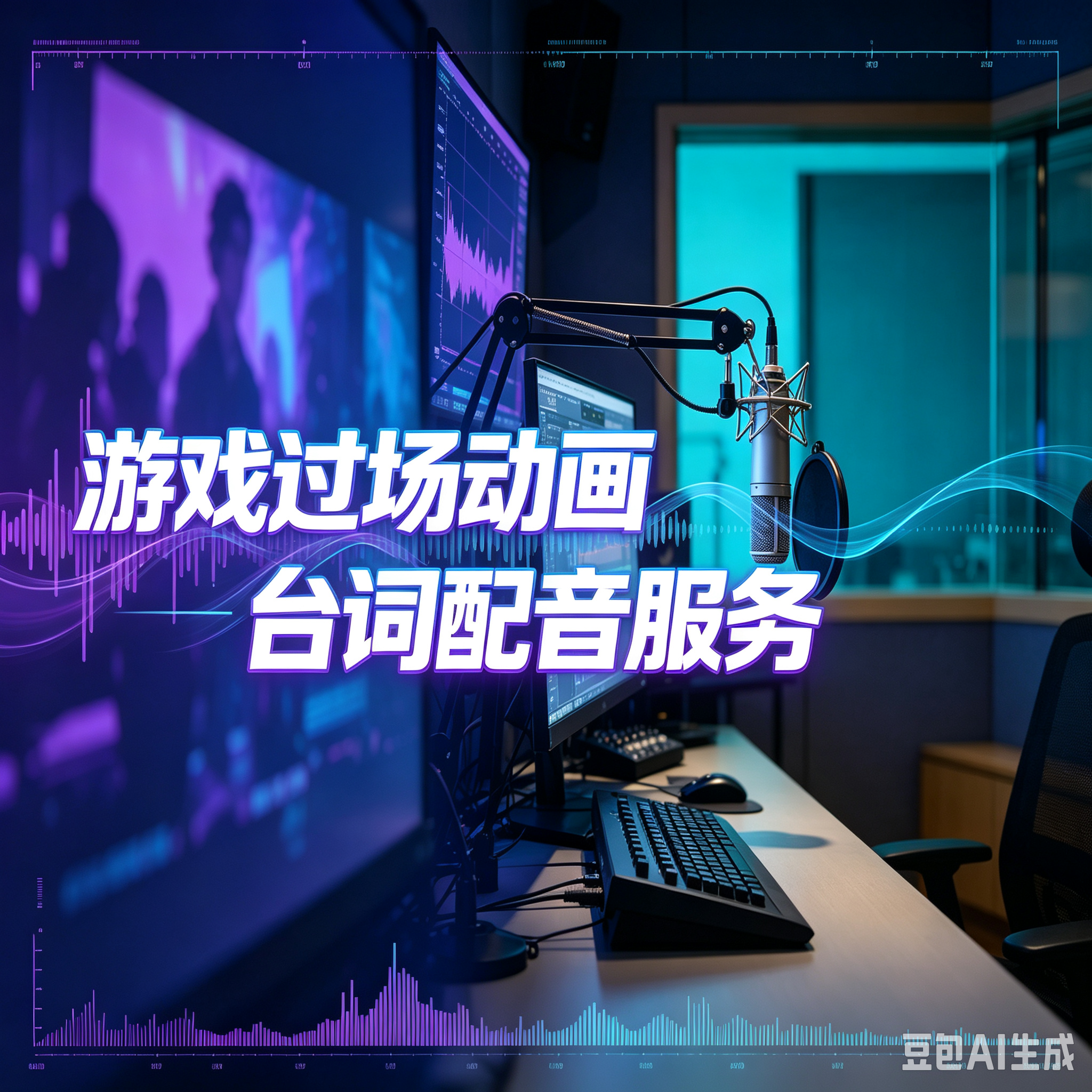 游戏过场动画台词配音服务
