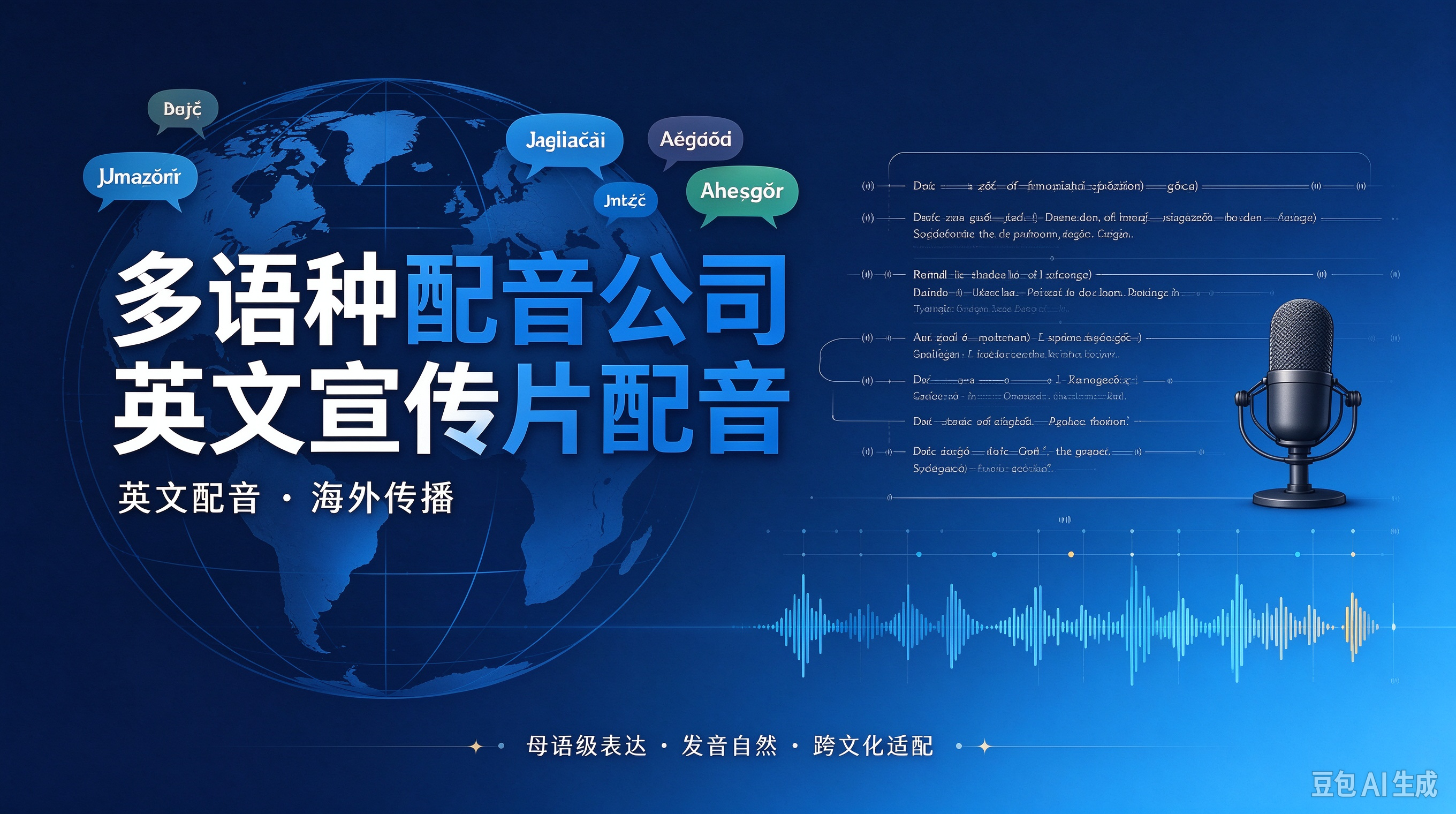 多语种配音公司英文宣传片配音