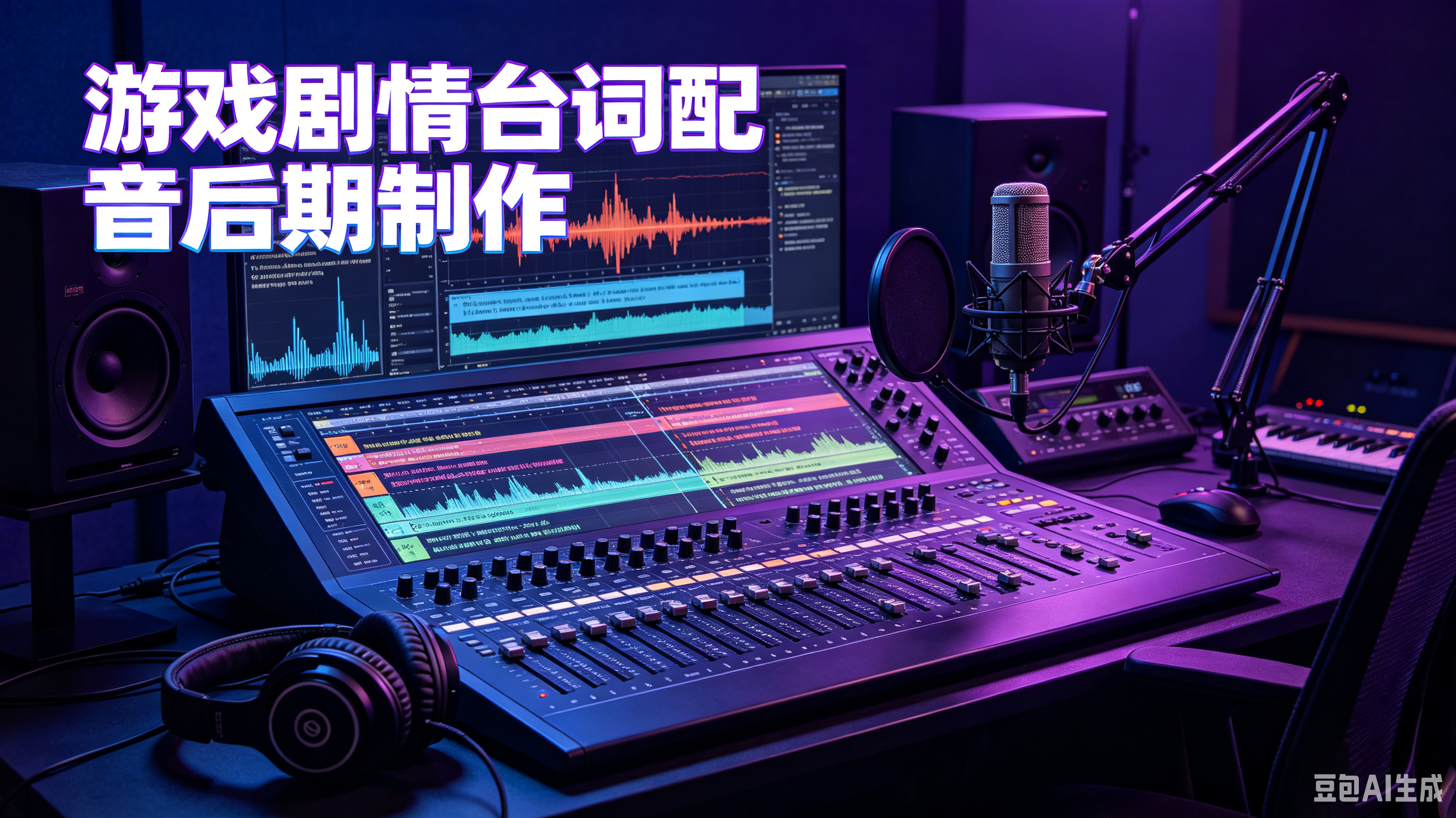 游戏剧情台词配音后期制作